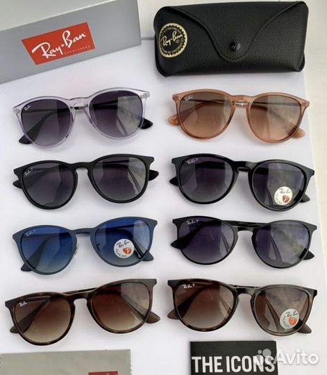 Очки Ray ban Erika metal поляризационные Polaroid