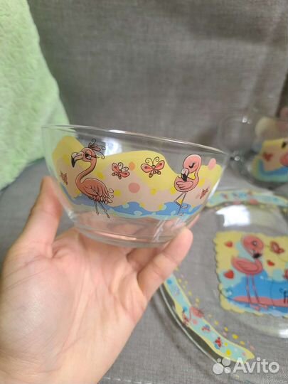 Новый подарочный набор детской посуды