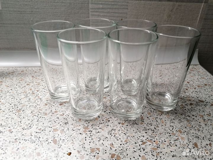 Стаканы 6 шт. Стекло