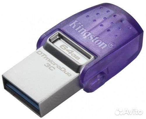 Flash Usb 3.2 Kingston microDuo 3C на 64GB (OTG)