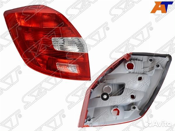 Фонарь задний skoda fabia