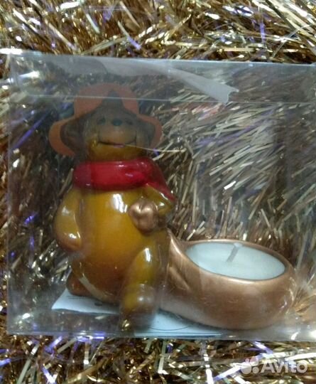 Подсвечник Мишка со свечой