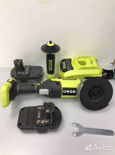 Аккумуляторная болгарка ryobi R18AG