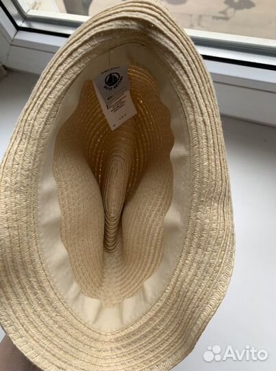 Соломенная шляпа 3-6 месяцев