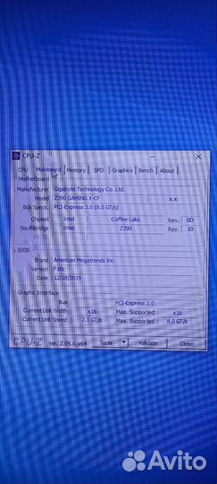 Материнская плата gigabyte Z390 gaming X