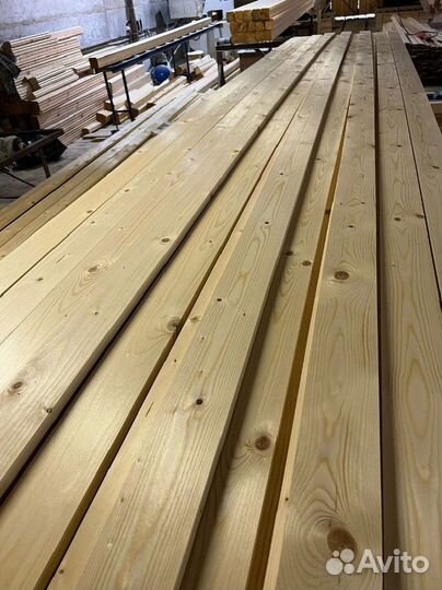 Доска обрезная сухая строганная 20х96х6000