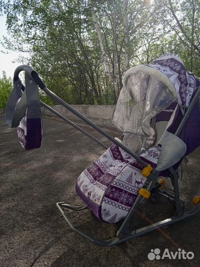 Коляска санки