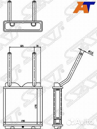 Радиатор отопителя салона chevrolet astra, chevrol
