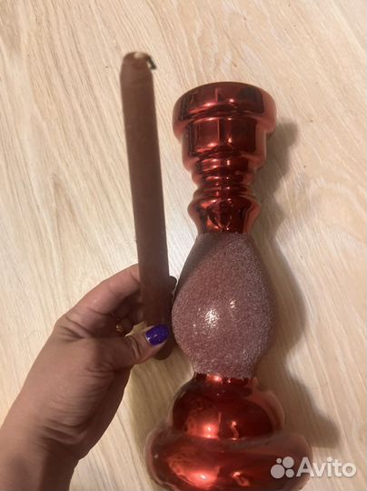 Подсвечник со свечкой