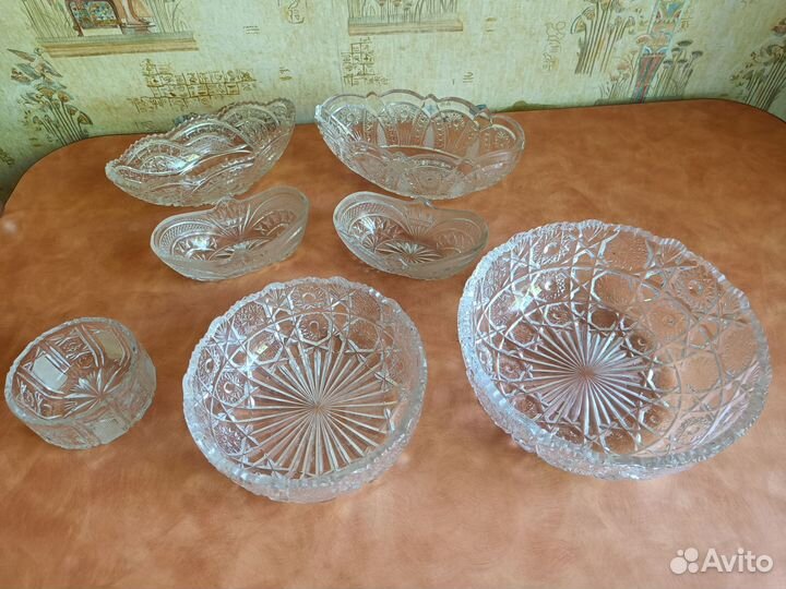 Вазочки хрусталь СССР и стаканы