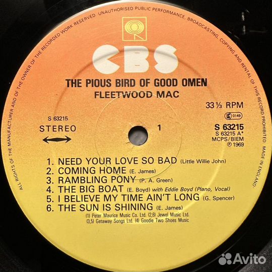 Fleetwood Mac – The Pious Bird Of Good Omen