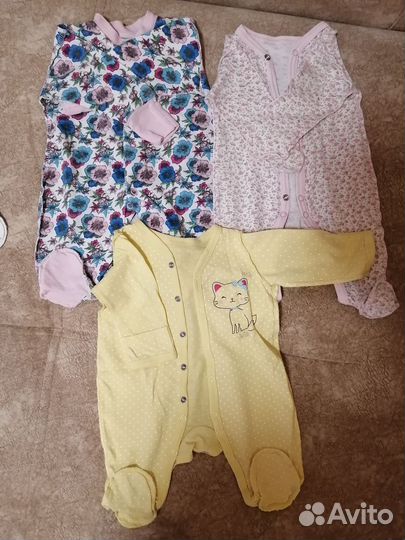 Вещи для новорожденной недоношенной малышки 44 50