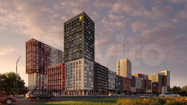 2-к. квартира, 45,4 м², 5/19 эт.