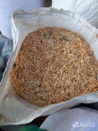 Опилки стружка в мешках