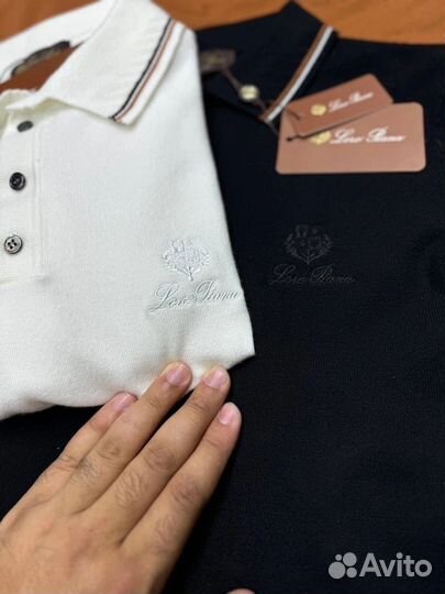 Поло мужское с длинным рукавом loro piana