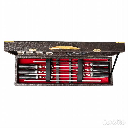 54389 Шашлычный набор с шампурами №10/1 (Поддубный