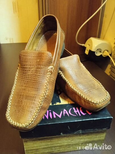 Мокасины женские натуральная кожа Италия