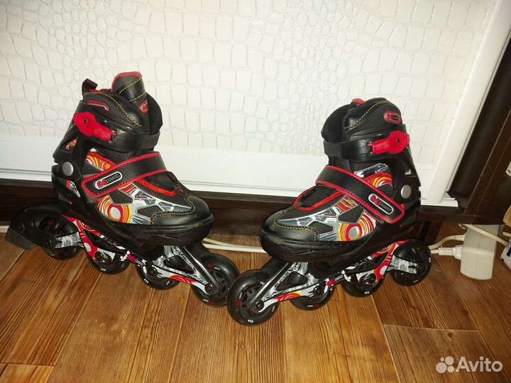 Ролики раздвижные, р.31-36. Reaction+защита