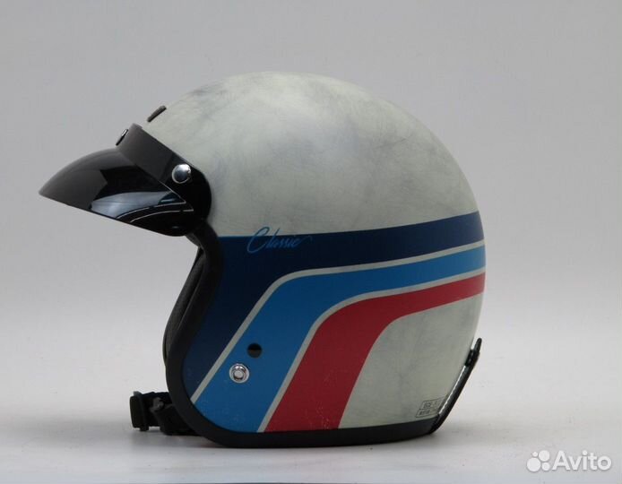 Шлем origine primo classic белый/синий/красный мат