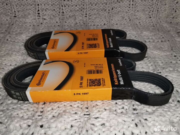 Ремень поликлиновый contitech 5 PK 1697, 2шт. за