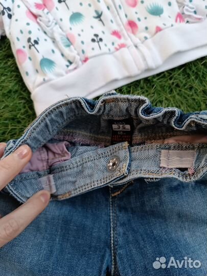 Комплект джинсы Толстовка с капюшоном олимпийка