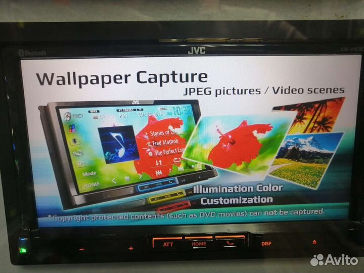 Автомагнитола 2din jvc KW-V40bt