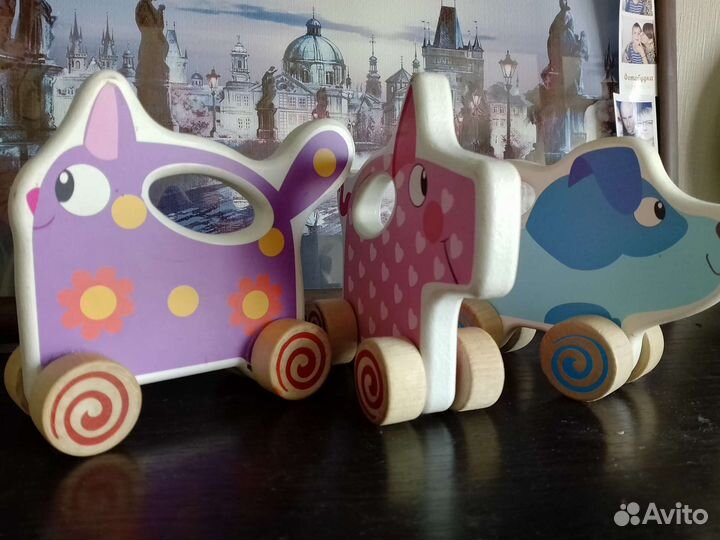 Игрушки из мультика деревяшки