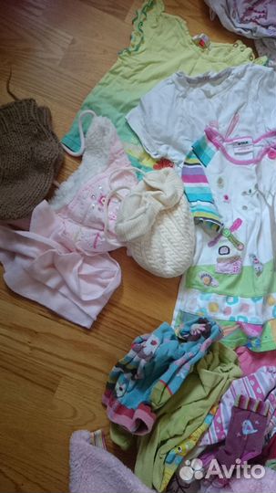 Пакет одежды на девочку от 70 до 100 см