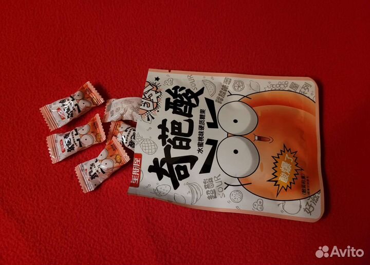 Набор кислых и шипучих азиатских сладостей 10шт