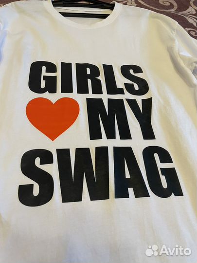 Футболка Girls love my swag