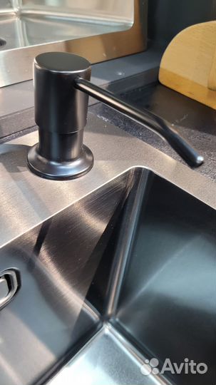 Мойка из нержавеющей стали графит 50X50