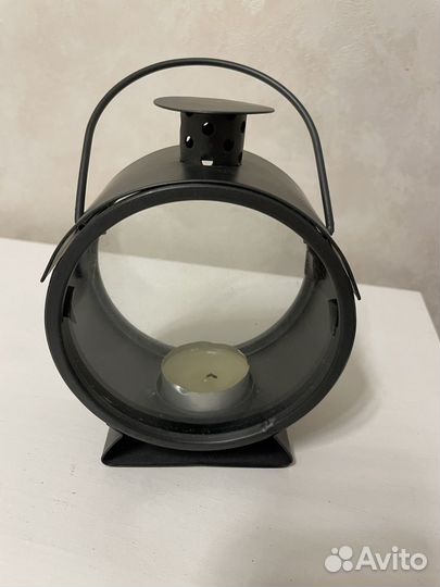 Подсвечник Японский фонарь стекло металл