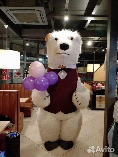 Белый медведь. Экспресс поздравление. Аниматор