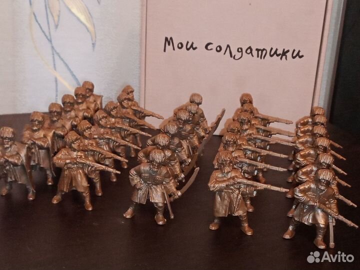 Пластмассовые солдатики - Казаки, отряд из 5 шт