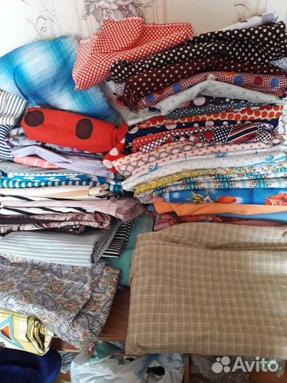 Отрезы ткани СССР бязь.сатин.лен.шерсть.бархат