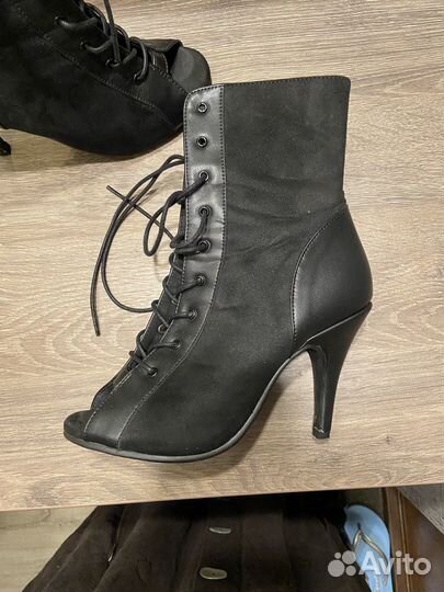 Ботильоны туфли хилсы на завязках 10 см 39 (38)