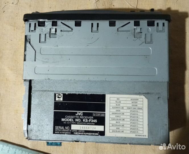 Магнитола кассетная JVC