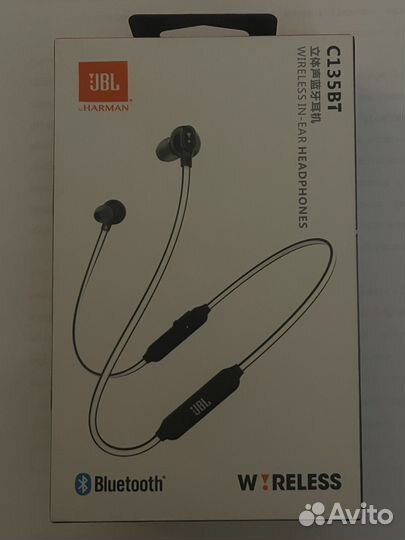 Наушники Bluetooth JBL C135BT Black