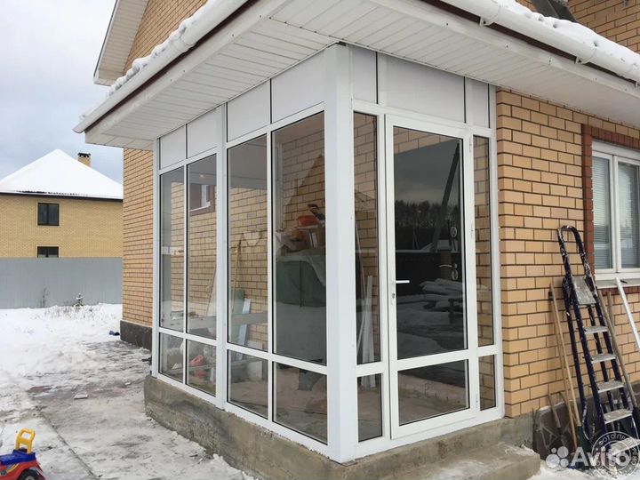 Окна, Балконы, Остекление, Отделка балконов, Двери