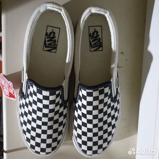 Vans слипоны в клетку
