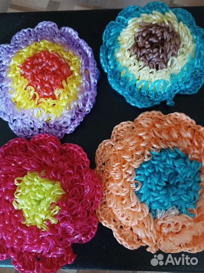 Мочалка ручной работы из пропилена