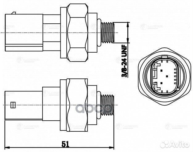 Датчик давления хладагента Mercedes Benz C (W204)