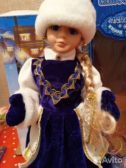 Дед Мороз и снегурочка музыкальные, 40-45см