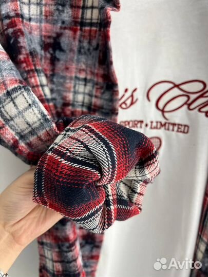 Рубашка в клетку оверсайз