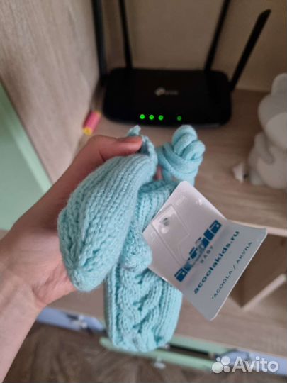 Варежки зимние детские новые