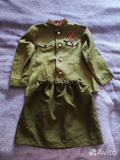 Военный костюм для девочки
