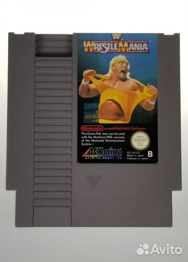 Картридж Nintendo NES WrestleMania