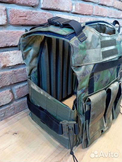 Бронежилет Мох с бронеплитами и капами