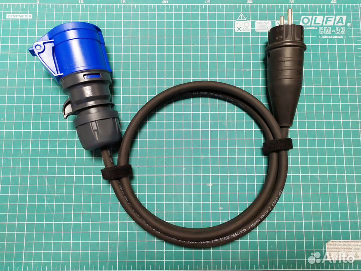 Переходник адаптер Sсhuko на CEE 16A 1.5м