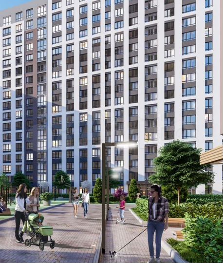 1-к. квартира, 30,1 м², 20/25 эт.